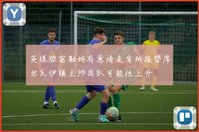 英媒称富勒姆有意请麦肯纳接替席尔瓦伊镇主帅离队可能性上升